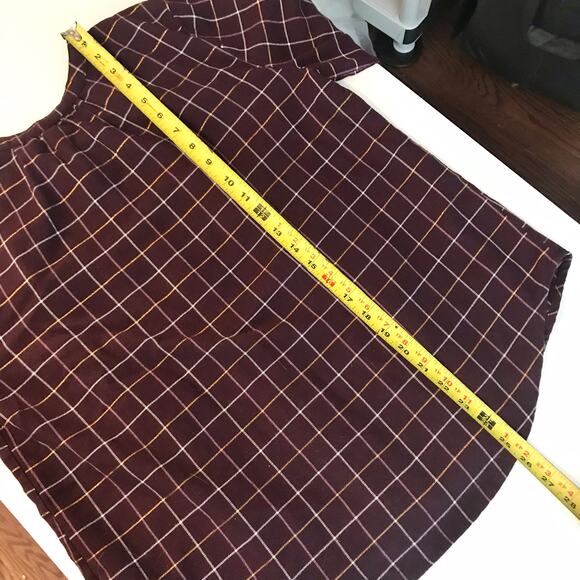 3/$20 Sonoma Women's PL Petite Large Wine Color Long Sleeved Button Up Blouse - Picture 9 of 10